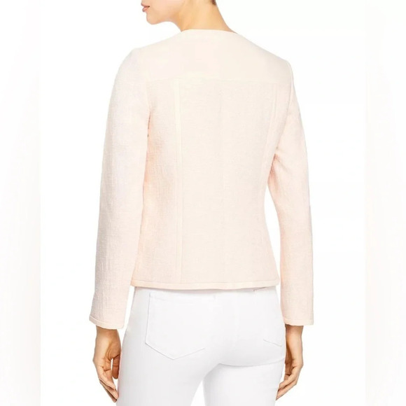 KARL LAGERFELD NWOT Jacquard Zip Jacket in Sherbet - Picture 2 of 8